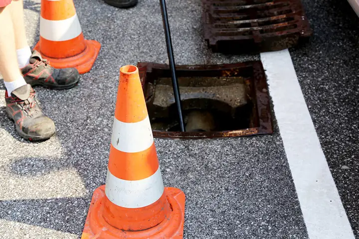 Any Drains engineer locating a drainage fault on the camera feed